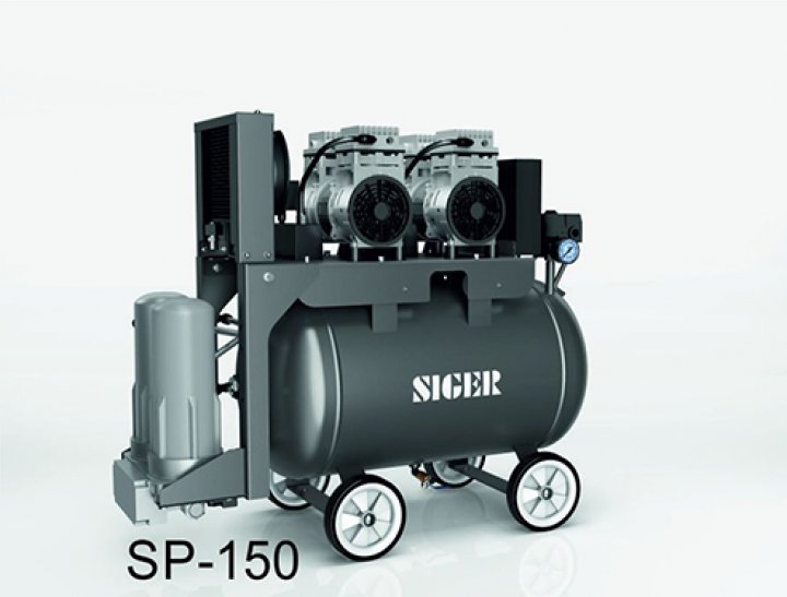 ΟΔΟΝΤΙΑΤΡΙΚΟ ΚΟΜΠΡΕΣΕΡ SIGER SP150 ΜΕ ΑΦΥΓΡΑΝΤΗΡΑ (ΓΙΑ 3 με 4 ΕΔΡΕΣ)